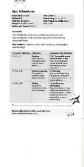 Bug Club Green B Epic Adventures Guided Reading Card
