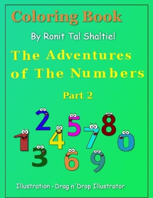 Coloring book - The adventures of the numbers: Subtraction