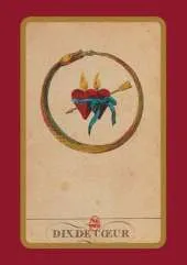 Carnet Blanc, Cartomancie, Dix de Coeur, 18e Siecle