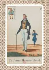 Carnet Blanc, Cartomancie, Homme Blond, 18e Siecle