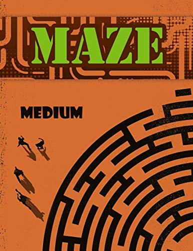 Maze Book for Kids: Medium Level Maze Activity Book, Preschool to Kindergarten Kids Maze Book, Kids Mazes