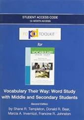 PDToolKit -- Standalone Access Card -- for Words Their Way: Vocabulary for Middle and Secondary Students