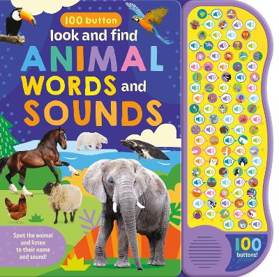 100 Button Look & Find: Animal Words & Sounds