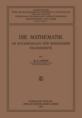 Die Mathematik an Hochschulen Fur Besondere Fachgebiete