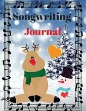 Songwriting Journal: Cute Music Composition Manuscript Paper for Little Musicians and Music Lovers Note and Lyrics writing Staff Paper Large Size 8,5 x 11"