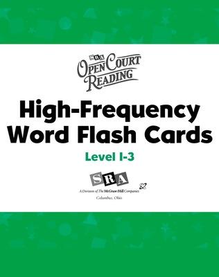 Open Court Reading, High Frequency Word Flash Cards, Levels 1-3
