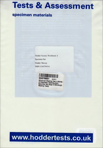 Edinburgh Reading Test (ERT) 2 Specimen Set: A Series of Diagnostic Teaching AIDS