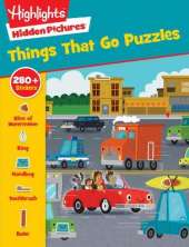 Things That Go Puzzles: Transportation Activity Book of Cars, Trucks, Planes and More, Hidden Pictures Puzzles with 280 Stickers for Kids 3 and Up