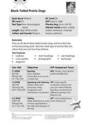 BC NF White B/2A Black-tailed Prairie Dogs Guided Reading Card