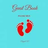 Baby Boy Shower Guest Book: Color pages
