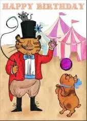 Happy Birthday Colouring: Circus