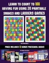 Pre K Worksheets (Learn to count to 100 having fun using 20 printable snakes and ladders games): A full-color workbook with 20 printable snakes and ladders games for preschool/kindergarten children. The price of this book includes 12 printable PDF kinderg