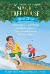 Magic Tree House Books 25-28 Boxed Set: Stage Fright on a Summer Night; Good Morning, Gorillas; Thanksgiving on Thursday; High Tide in Hawaii