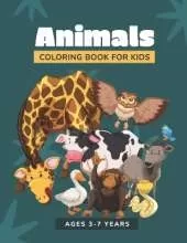 Animals Coloring Book For Kids Ages 3-7 Years