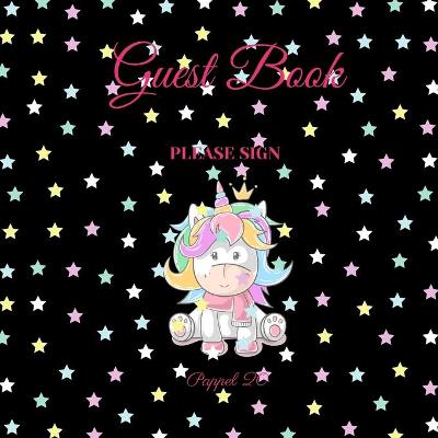 Guest Book - Unicorn Invasion for kids -For any occasion