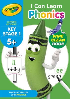 Crayola  I can Learn Phonics - Wipe Clean 5+
