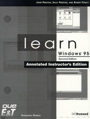 Learn Windows 95 1cd a/I/E Sup