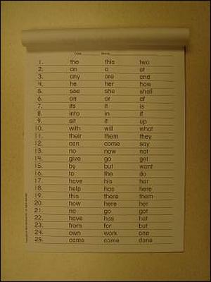 First Reading Laboratory - Additional Sight Word Tests - Grades K-1