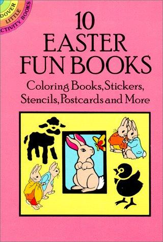 10 Easter Fun Books: Coloring Books, Stickers, Stencils, Postcards and More
