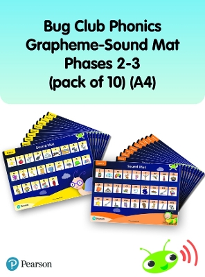 Bug Club Phonics Grapheme-Sound Mats Phases 2-3 (pack of 10) (A4)