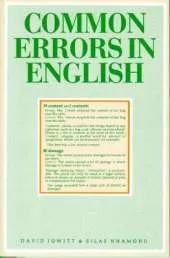 Common Errors in English
