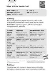 BC NF Blue (KS2) A/4B When Will the Sun Go Out? Guided Reading Card