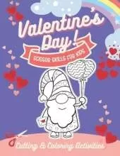 Valentine's day scissor skills for kids: cutting and coloring activities